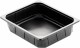 Duni krabička 1-dielna Black - 1/2Gn, PP/M, 325x265x60 mm [100 ks]_1