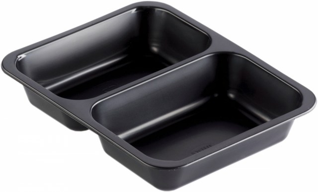 Duni krabička 2-dielna Black - Cater, PP, 227x178x40 mm [216 ks]_1