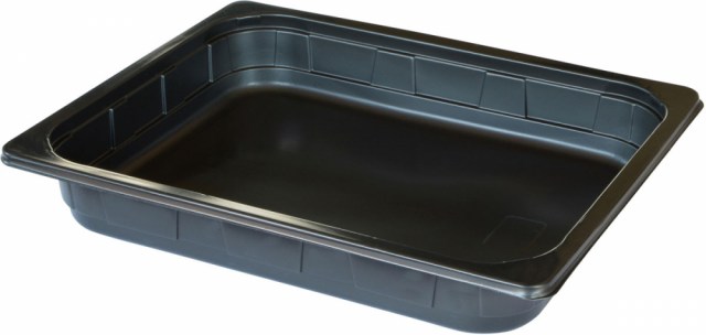 Duni krabička 1-dielna Black - 1/2Gn, PP, 325x265x50 mm [100 ks]_1