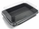 Krabička Lunch PS Black/Transparent 185x134x54 mm [200 ks]_1