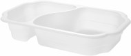 Duni krabička Take-away 2-dielna - Bio, White 250x159x45 mm [246 ks]