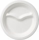 Tanier Fibre Bleached Bagasse - priemer 22 cm, 2-dielny [50 ks]_1