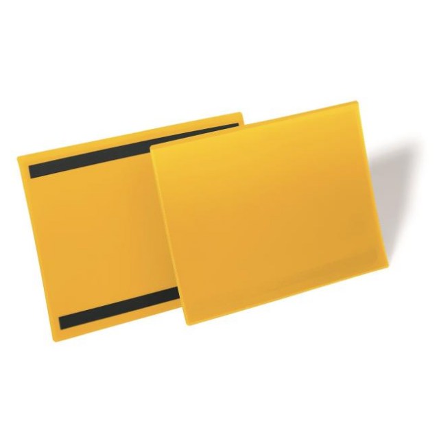 Magnetické vrecko na dokumenty 297x210mm na šírku 50ks žlté_1