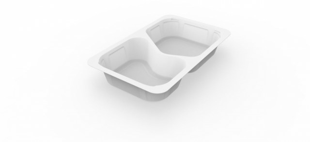 Duni krabička 2-dielna White - 1/4Gn, PP/M, 265x162x43 mm [225 ks]_1