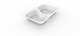 Duni krabička 2-dielna White - 1/4Gn, PP/M, 265x162x43 mm [225 ks]_1