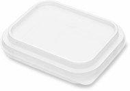 Duni viečko na krabičku Transparent - Side dish, PP, 144x120 mm [900 ks]