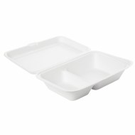 Krabička Hinged Bagasse White 241x163x65 mm [50 ks]