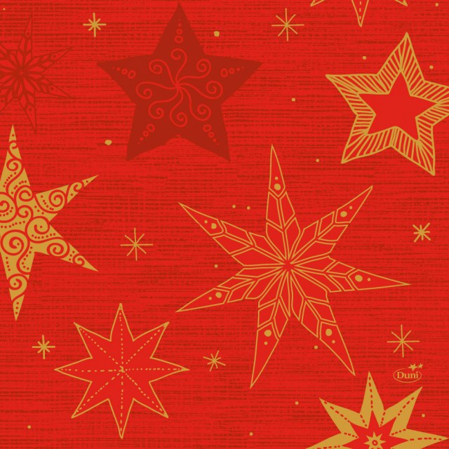 obrúsky 3-ply 33 × 33 cm star stories red [50 ks] - dopredaj_1