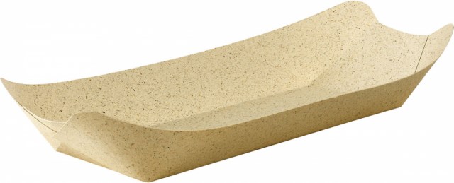 Miska BIO z trávy 285x135 mm Natural / bal. 500 ks_1