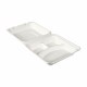 Krabička Hinged Bagasse White 3-Comp 236x231x81 mm [50 ks]_1