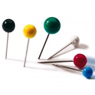 Napichovacie špendlíky guľaté DURABLE 6mm mix farieb 50ks_1