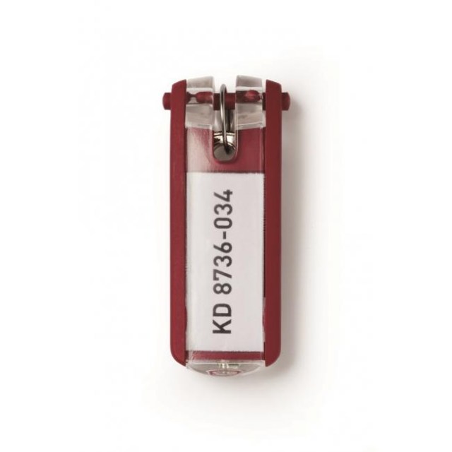 Menovky na kľúče DURABLE KEY CLIP červené 6ks_1