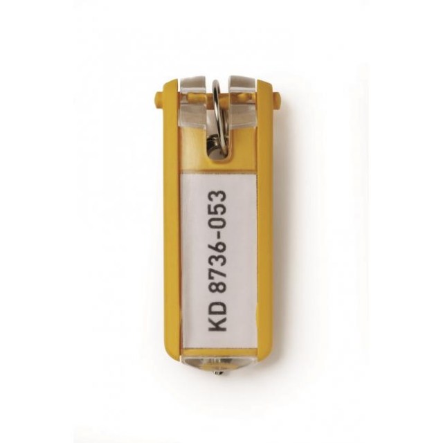 Menovky na kľúče DURABLE KEY CLIP žlté 6ks_1