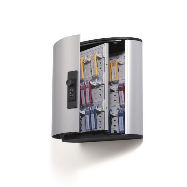 Skrinka na 36 kľúčov so zámkom na kód DURABLE KEY BOX CODE 36 strieborná_1