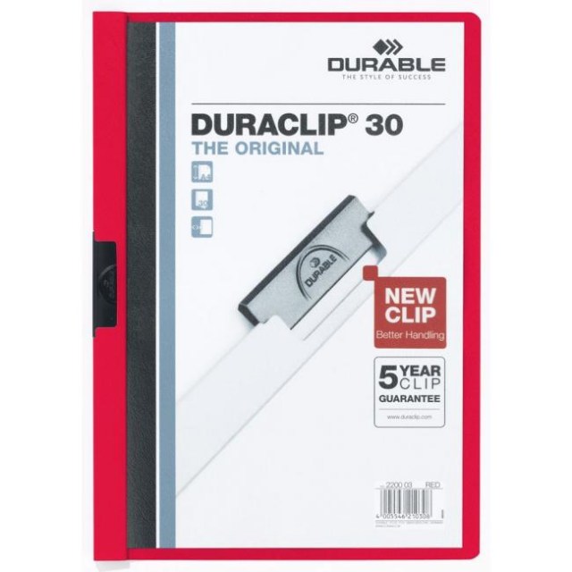 Obal s klipom DURACLIP Original 30 červený_1