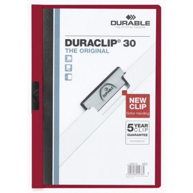 Obal s klipom DURACLIP Original 30 bordový_1