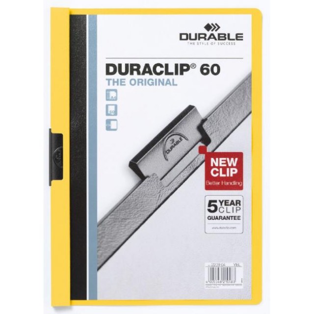 Obal s klipom DURACLIP Original 60 žltý_1