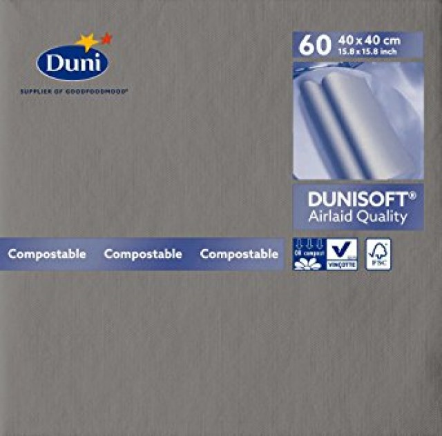 Obrúsky Dunisoft 40X40Cm Granite Grey [60 ks] DOPREDAJ  201363_1