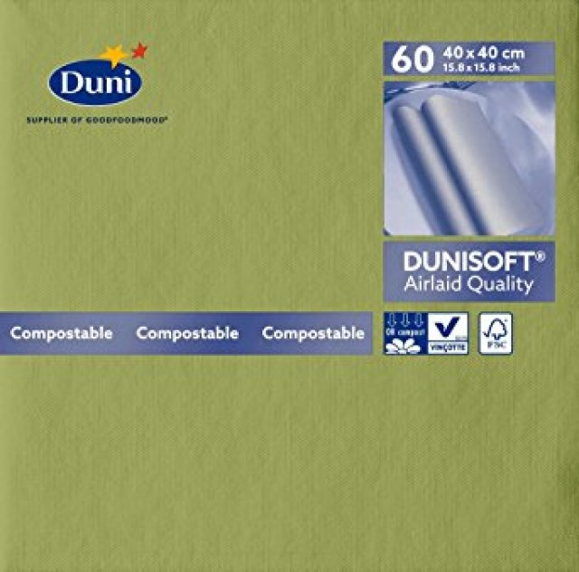 Obrúsky DuniSoft 40 x 40 cm Herbal Green 165540 - dopredaj_1
