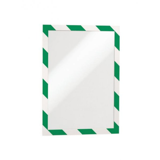 Samolepiaci Duraframe Security A4, zeleno-biely, bal.2 ks_1