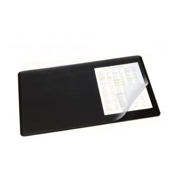 Podložka na stôl DURABLE s priehľadnou fóliou 40x53cm čierna_1