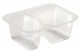 Duni krabička 2-dielna Transparent - Side dish, PP, 138x114x53 mm [480 ks]_1