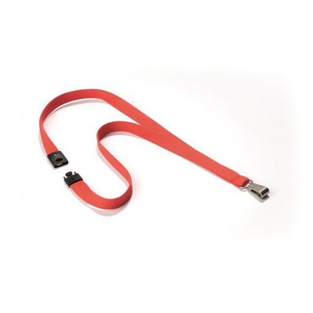 Závesný remienok DURABLE SOFT COLOUR 15mm korálovo červený 10ks_1