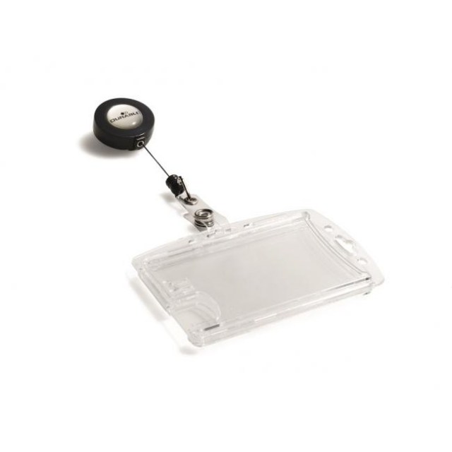Visačka na 2 plastové karty s kotúčom DURABLE 90x54mm 10ks_1