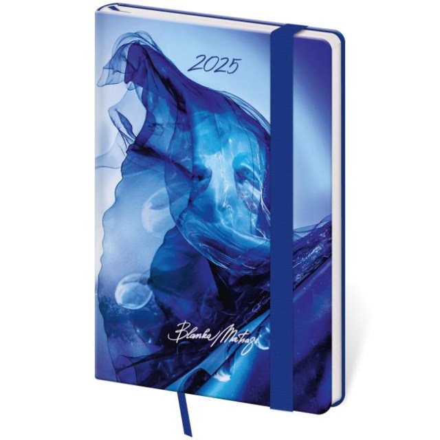 Diár Vario týždenný vreckový A6 9x14 cm s gumičkou Matragi Blue 2026_1