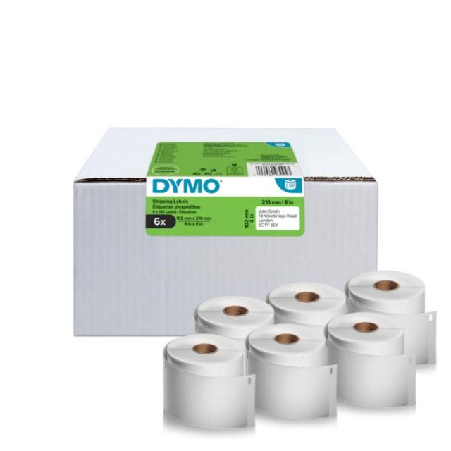 Samolepiace etikety Dymo LW 5XL 102x59 mm veľké expedičné biele 840ks_1