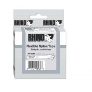 Flexibilná nylonová páska Dymo Rhino 19mm biela/čierna_1