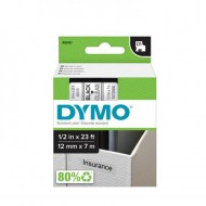 Samolepiaca páska Dymo D1 12 mm číra/čierna_1
