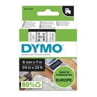 Samolepiaca páska Dymo D1 6 mm biela/čierna_1