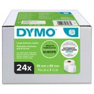 Samolepiace etikety Dymo LW 89x36mm adresné veľké biele 6240ks_1