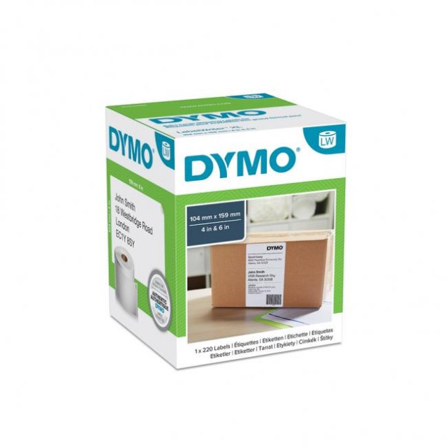 Samolepiace etikety Dymo LW 4XL 159x104 mm extra veľké biele_1