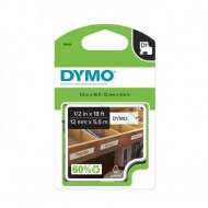 Permanentná vinylová páska Dymo D1 12 mm biela/čierna_1