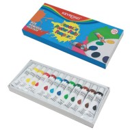 Temperové farby KEYROAD, 12x12ml, mix farieb_1