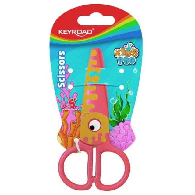Školské nožnice KEYROAD fish blister oranžové_1