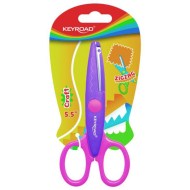Detské nožnice KEYROAD cik-cak blister mix farieb_1