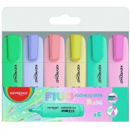 Sada zvýrazňovačov KEYROAD Pastel 6ks_1
