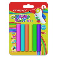 Plastelína KEYROAD 6ks neónová blister mix farieb_1