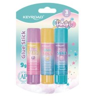 Lepiaca tyčinka KEYROAD Pastel 3 ks blister mix farieb_1