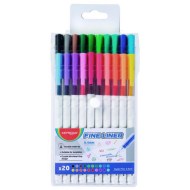 Sada linerov KEYROAD Fine 0,4 mm, 20 ks mix farieb_1
