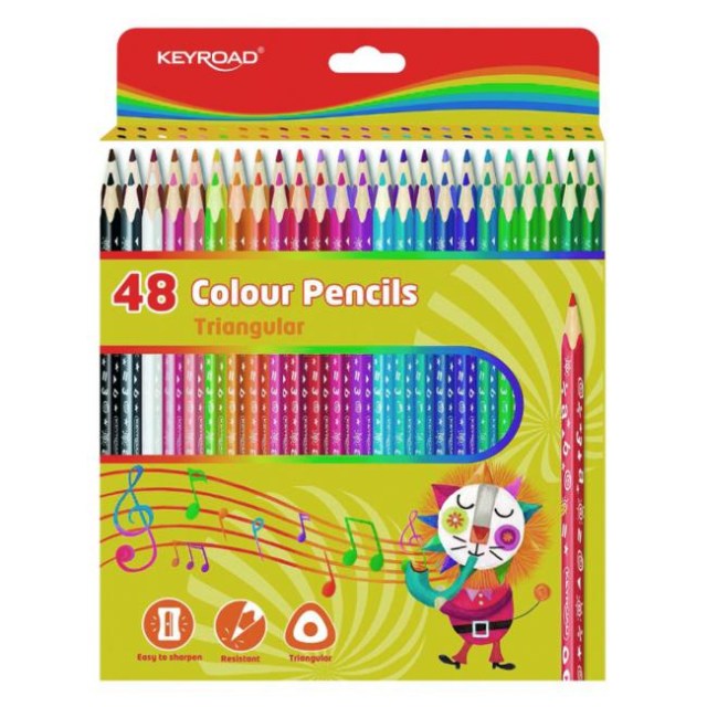 Farbičky KEYROAD drevená 36ks mix farieb_1