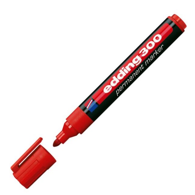Permanentný popisovač edding 300 červený_1