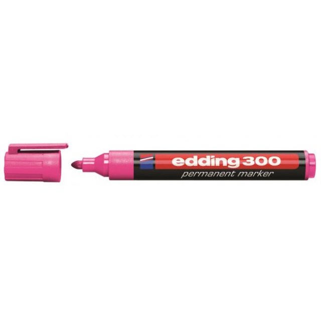 Permanentný popisovač edding 300 ružový_1
