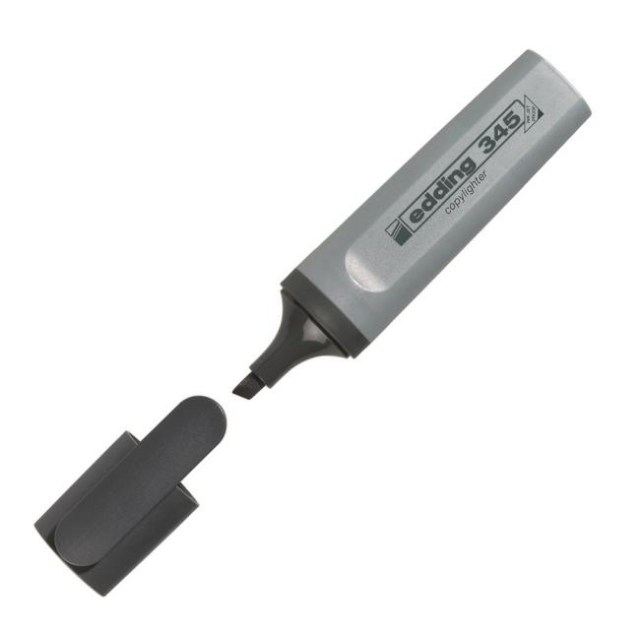 Zvýrazňovač edding 345 sivý_1