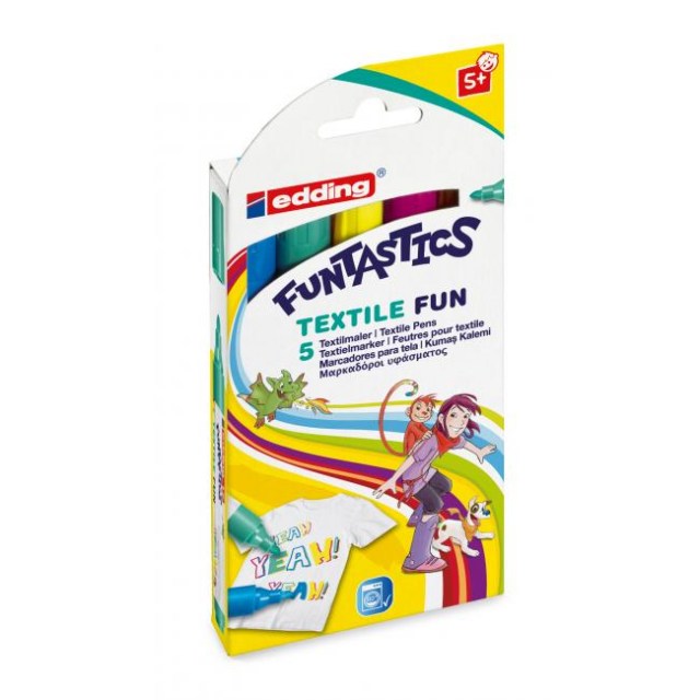 Popisovač edding 17 FUNTASTICS textile fun 5f_1