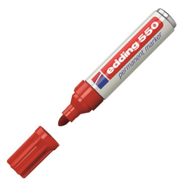 Permanentný popisovač edding 550 červený_1