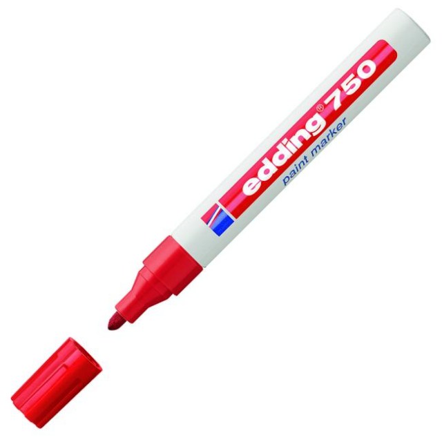Lakový popisovač edding 750 červený_1